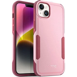 Funda de teléfono con protección contra caídas Poetic Neon Series para Apple iPhone 14 rosa claro - Imagen 1 de 5