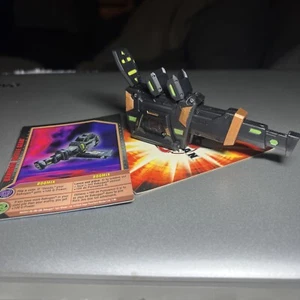 BAKUGAN Boomix Darkus Negro y Plata 80G GUNDALIAN INVADERS Equipo de Batalla con Tarjeta - Imagen 1 de 7