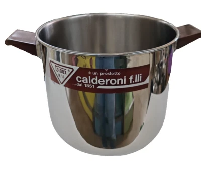 Pentola in acciaio inossidabile f.lli Calderoni Trinox 18/10 24cm - Immagine 1 di 2