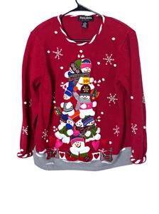 Vintage Theme Works By Kikit Ugly Christmas Sweater Size XL - Picture 1 of 6
