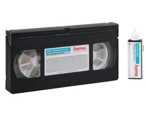 Hama VHS Video Head Cleaning Tape, with cleaning fluid - Picture 1 of 6
