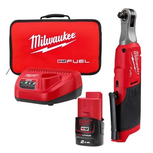 Milwaukee M12FHIR38-201B 12V Fuel 3/8" High Speed Ratchet Kit (1 x 2.0Ah) - Picture 1 of 11