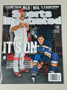TJ Oshie Signed Sports Illustrated COA St Louis Blues Wainwright 2014 No Label A - Picture 1 of 2