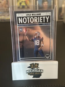 2025 Panini Mosaic Notoriety Kyle Williams #23 New England Patriots Football - Picture 1 of 2