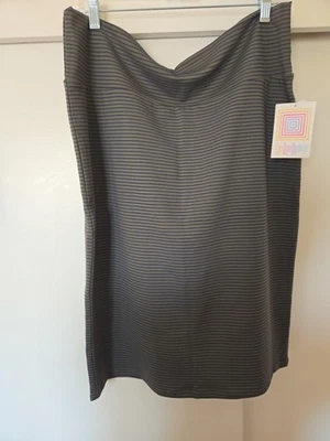 NUEVO CON ETIQUETAS 2XL AZUL Y GRIS RAYAS LuLaRoe FALDA LÁPIZ Bufanda RAYAS Gris Foto 1 de 4
