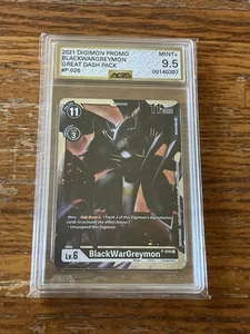 Digimon TCG BlackWarGreymon PROMO FOIL P-026 Great LEGEND Dash Graded AGS 9.5 - Picture 1 of 3