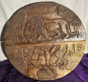 Schönes handgeschnitztes afrikanisches Owara Mancala nur Spielbrett. Keine Stücke. L-#30. - Bild 1 von 10