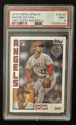 Actualización Topps Shohei Ohtani RC 1984 Topps #84-25 Los Angeles Angels 2019 Foto 1 de 2