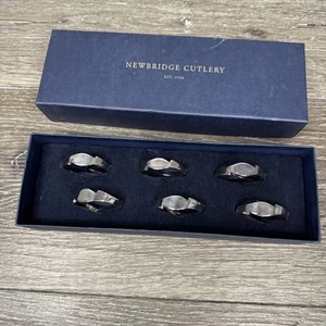 Newbridge Silverware Napkin Rings Silver plated~set Of 6 - Picture 1 of 8