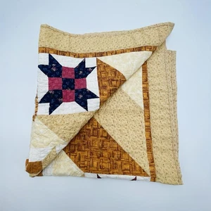 Quilt handmade Lap Throw Miss Direction 35”x34” - Picture 1 of 13