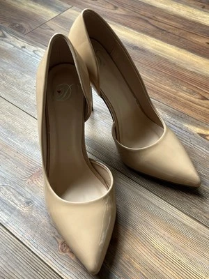 Delicioso Zapato Mujer Tacones Altos Stiletto Puntera Punta Punta Bombas Beige Desnudo Ropa de Oficina Foto 1 de 4