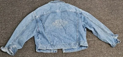 Chaqueta vaquera vintage Guess Jeans Harley Davidson talla mediana estilo años 90 10849 Foto 1 de 4