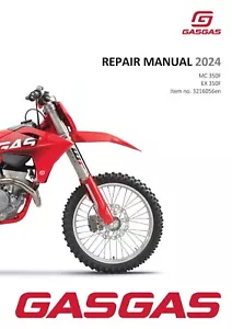 GasGas Gas Gas Service Workshop Shop Manual Book 2024 EX 350 F US - Bild 1 von 24