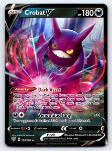 Crobat V 104/189 Ultra Rare Darkness Ablaze Pokemon Card - NM Near Mint - Picture 1 of 5
