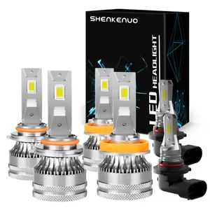 For Subaru WRX 2012-2014 LED Headlights High Low Beam + Fog Light Bulbs - Picture 1 of 16