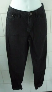Warehouse Black Turn up Capri Cropped Jeans – Size 10 - Picture 1 of 4