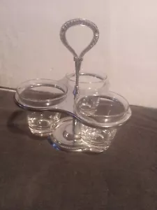 IRVINWARE ROTATING CONDIMENTS SERVING STAND 3 SECTION $22.98 - Picture 1 of 8
