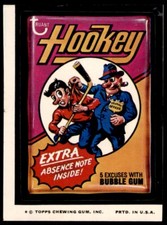 1974 Topps Wacky Packages 9th Series Hookey Tan Back