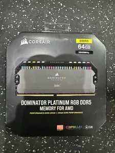 Corsair Dominator Platinum memory 64GB (16x4) GB DDR5 5600MHz AMD - Picture 1 of 3