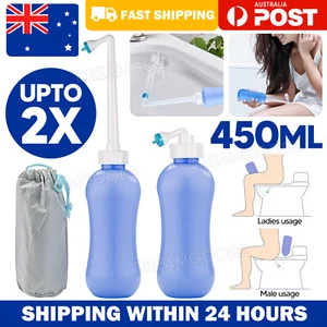 450ML Hygiene Care Washer Water Travel Bidet Sprayer Peri Portable Bottle Shower - Picture 1 of 11