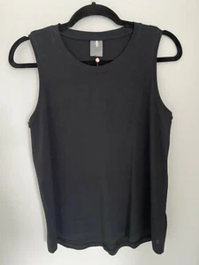 CALIA Women's Everyday Shirttail Tank, Pure Black, Size Medium, NWT - Picture 1 of 7