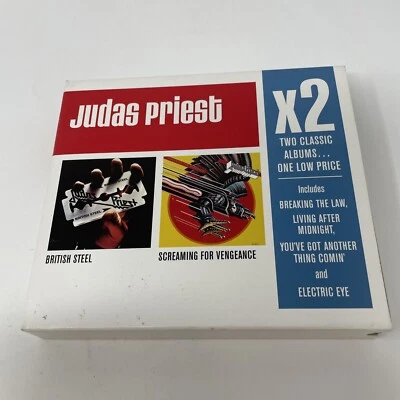 Judas Priest British Steel and Screaming For Vengeance CD x2 Two Classic Albums  - Image 1 of 4