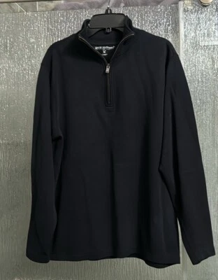 Men’s Pullover 1/4 Zip 21” P2P 26” Length Medium Wear Solo Or Layer EUC - Image 1 of 3