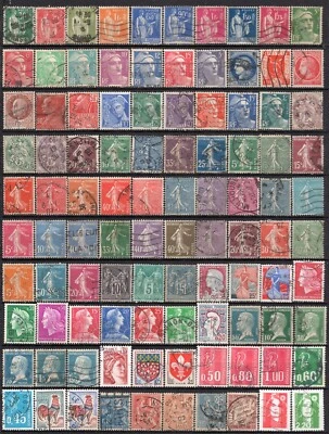 061 - France - 100 Different Used Stamps - Image 1 of 2