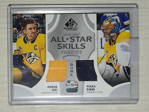 2019-20 Roman Josi Pekka Rinne All Stars Skills Fabrics Dual SP - Picture 1 of 2