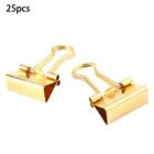 25Pcs Golden Binder Clips Cute Paper Clip Strong Hold Power for Girl Boys