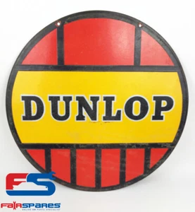 Genuine Dunlop Porcelain Enamel Tyre Tire Sign Old Gasoline Oil Petrol Station - Picture 1 of 4