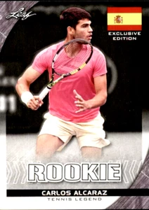 CARLOS ALCARAZ 2023 LEAF "Exclusive Spain Flag Edition" ROOKIE CARD #FL-04 Mint - Picture 1 of 2