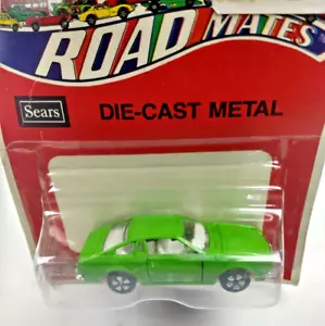 Rare Vintage MAZDA COSMO Green Sears Road Mates Die-Cast Car NOS New On Card - Picture 1 of 11