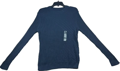 Suéter International Concepts Para Hombre Talla Pequeña Azul Marino Tucker Tejido Algodón Nuevo Foto 1 de 4