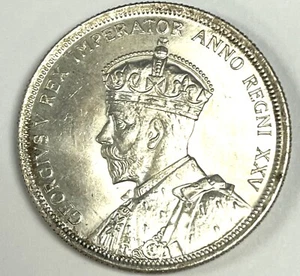 Dólar de plata de Canadá 1935. Primer año. Solo 428k acuñado de alta calidad - Imagen 1 de 7