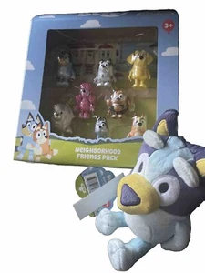 Paquete de 8 figuras Bluey's Friends Judo Coco Missy calcetines Muffin 8" peluche compañero - Imagen 1 de 12