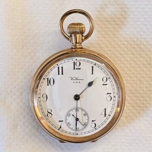 Antique Waltham U.S.A. Pocket Watch – 7 Jewels – Open Face – c.1915 - Picture 1 of 6