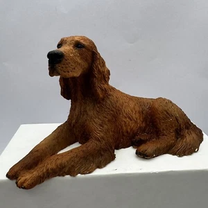 Figura de resina vintage Castagna Dog c1988 Irish Setter acostado pequeño daño  - Imagen 1 de 10