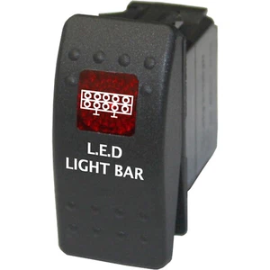 Rocker Switch Marine 701 LED LIGHT BAR RED 12V 20A on/off - Bild 1 von 1