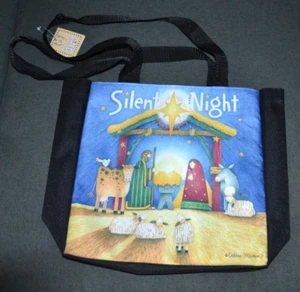 Bolso de Mano De Colección DEBBIE MUMM CHRISTMAS SILENT NIGHT Vacaciones NUEVO CON ETIQUETAS SANTA FAMILIA - Imagen 1 de 9
