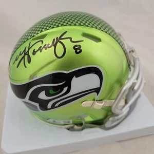 MATT HASSELBECK SIGNED SEATTLE SEAHAWKS FLASH SPEED MINI HELMET BECKETT QR - Picture 1 of 3