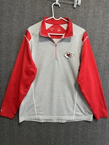 Kansas City Chiefs Antigua Sweatshirt Men’s XL X-Large RED 1/4 Zip Pullover NFL - Picture 1 of 6