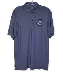 Under Armour Poloshirt Herren M blau locker gestreift Performance Golf Darlington - Bild 1 von 9