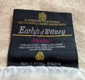 Wolldecke-Vintage-Early’s Of Whitney-cremefarben-habe 2-Preis gilt pro Decke - Bild 1 von 8