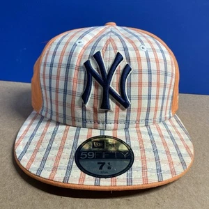 Raro sombrero New Era 59fifty NY Yankees talla 7 1/8 - Imagen 1 de 10