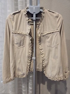 Eva Kayan Open Jacket Women Sz 42 (US XL) Chamois Soft Made in France NEW - Picture 1 of 9