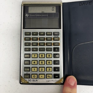 Vintage Texas Instruments TI-30 SLR Solar Powered Calculator W/ Case - Picture 1 of 3