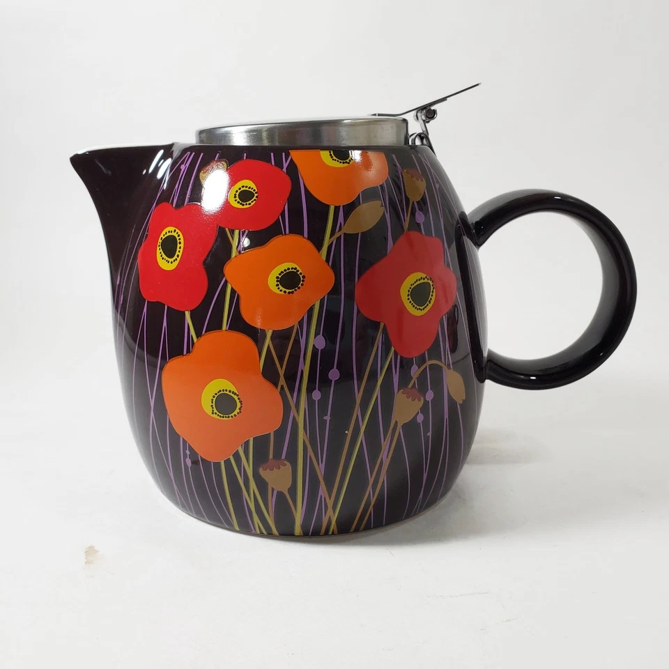 Tea Forte PUGG Poppy Fields 24 oz Teapot With Infuser  - Image 1 of 4