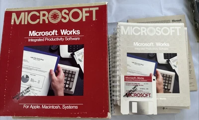 Vintage Microsoft Works for Apple Macintosh Systems 1986 - Image 1 of 4