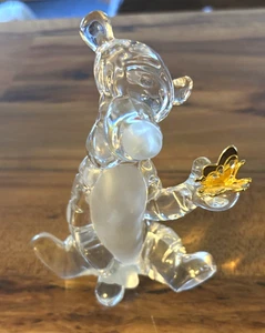 Lenox Disney Lead Crystal Figurine TIGGER 24k Gold Butterfly 6" Germany - Picture 1 of 3